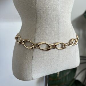 Vintage Gold Curb Chain Belt